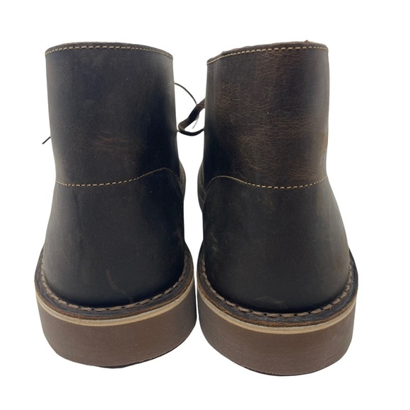 Clarks Bushacre 2 Brown Leather‎ Beeswax Ankle Chukka Casual Boots Size 12 main image 6